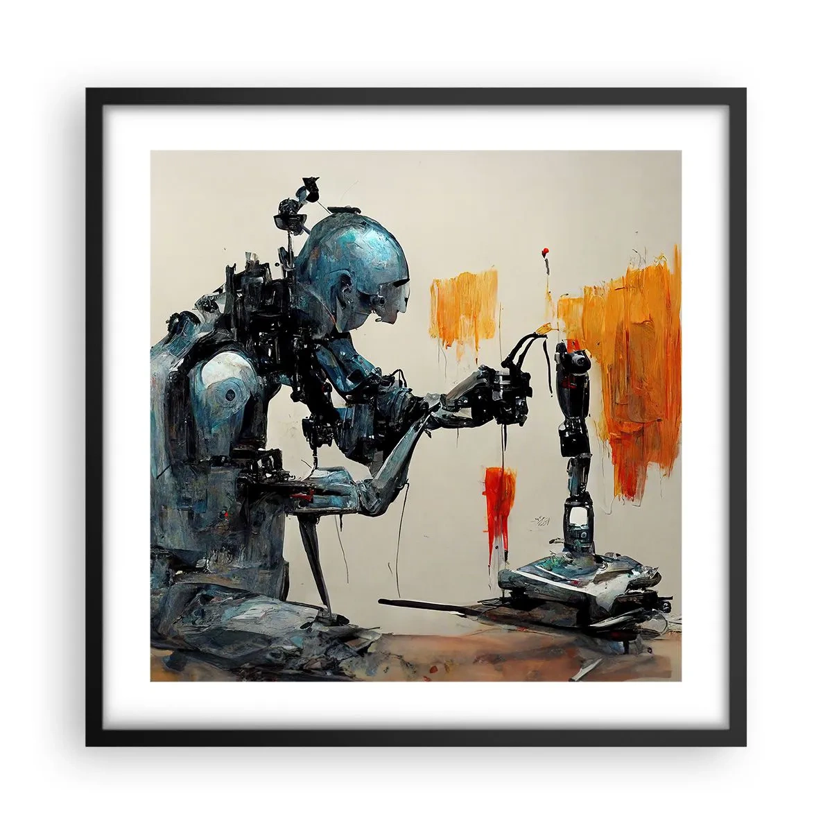 Póster en marco negro - Próximamente... - 50x50 cm