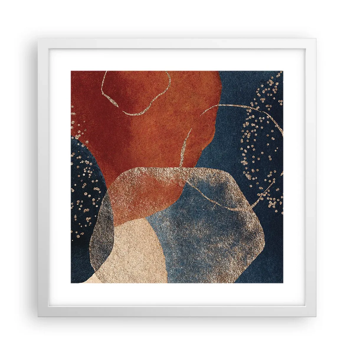 Póster en marco blanco - La ligereza del ser - 40x40 cm