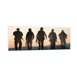 Cuadro sobre vidrio - Impresiones sobre Vidrio - Bienvenido a nuestro mundo - 90x30 cm