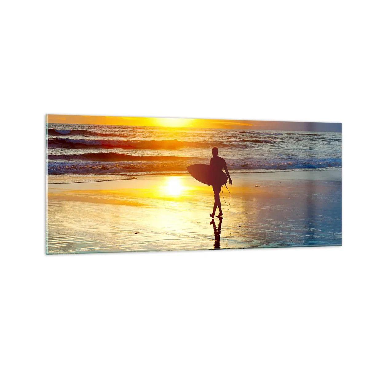 Cuadro sobre vidrio - Impresiones sobre Vidrio - El regreso del guerrero - 100x40 cm
