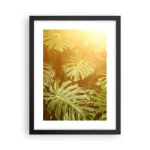 Póster en marco negro - Hacia el verdor... - 30x40 cm