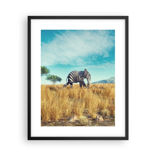 Póster en marco negro - El gris ya no está de moda - 40x50 cm