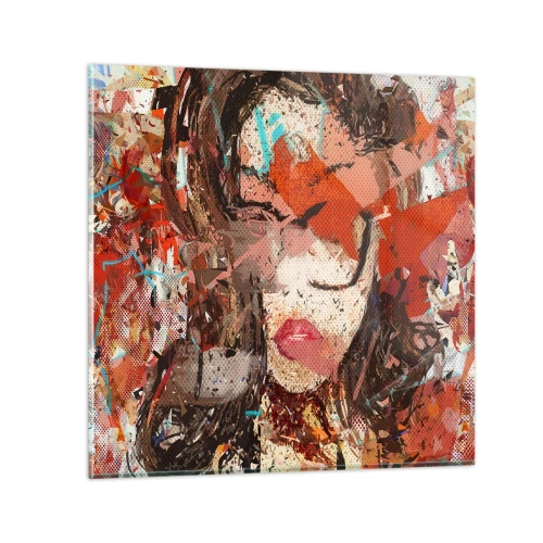 Cuadro sobre vidrio - Impresiones sobre Vidrio - Nadie sabe cómo eres realmente - 40x40 cm