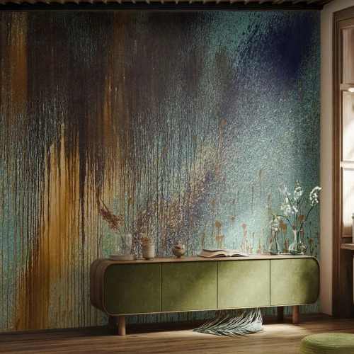 Fotomural Premium Canvas - Una composición colorista no accidental - Abstracción, Industrial, Pintar - 350x256 cm