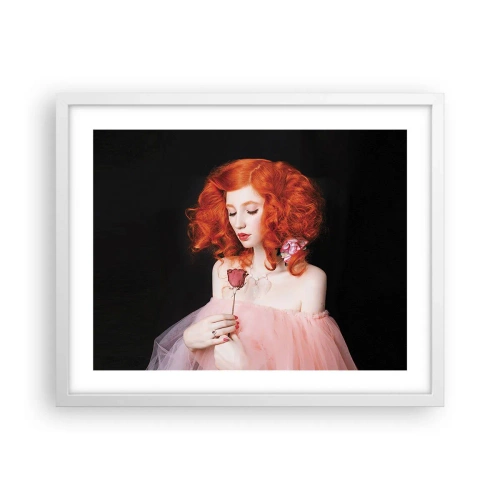 Póster en marco blanco - En estilo barroco - 50x40 cm