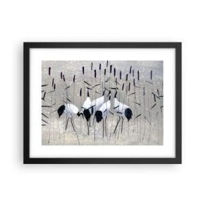 Póster en marco negro - Entre los suyos - 40x30 cm