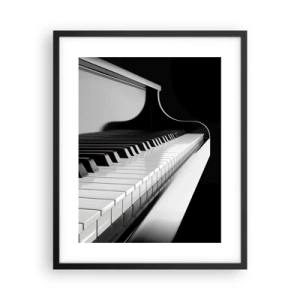 Póster en marco negro - Armonía musical - 40x50 cm