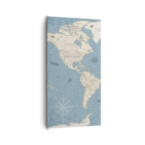 Cuadro sobre lienzo - Impresión de Imagen - Un mundo al alcance de la mano - 65x120 cm