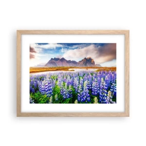 Póster en marco roble claro - La fuerza y la severidad junto a la dulzura - 40x30 cm