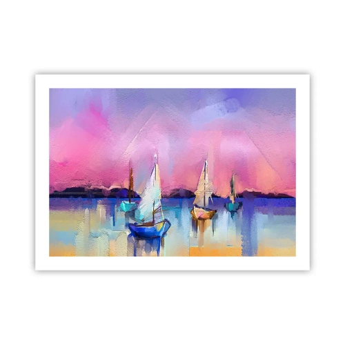 Póster - Dirección alta mar - 70x50 cm