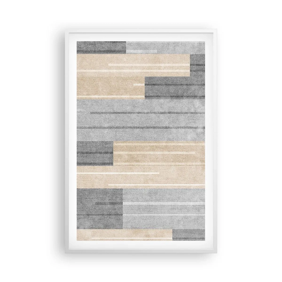 Póster en marco blanco - Composición: sostener la vertical - 61x91 cm