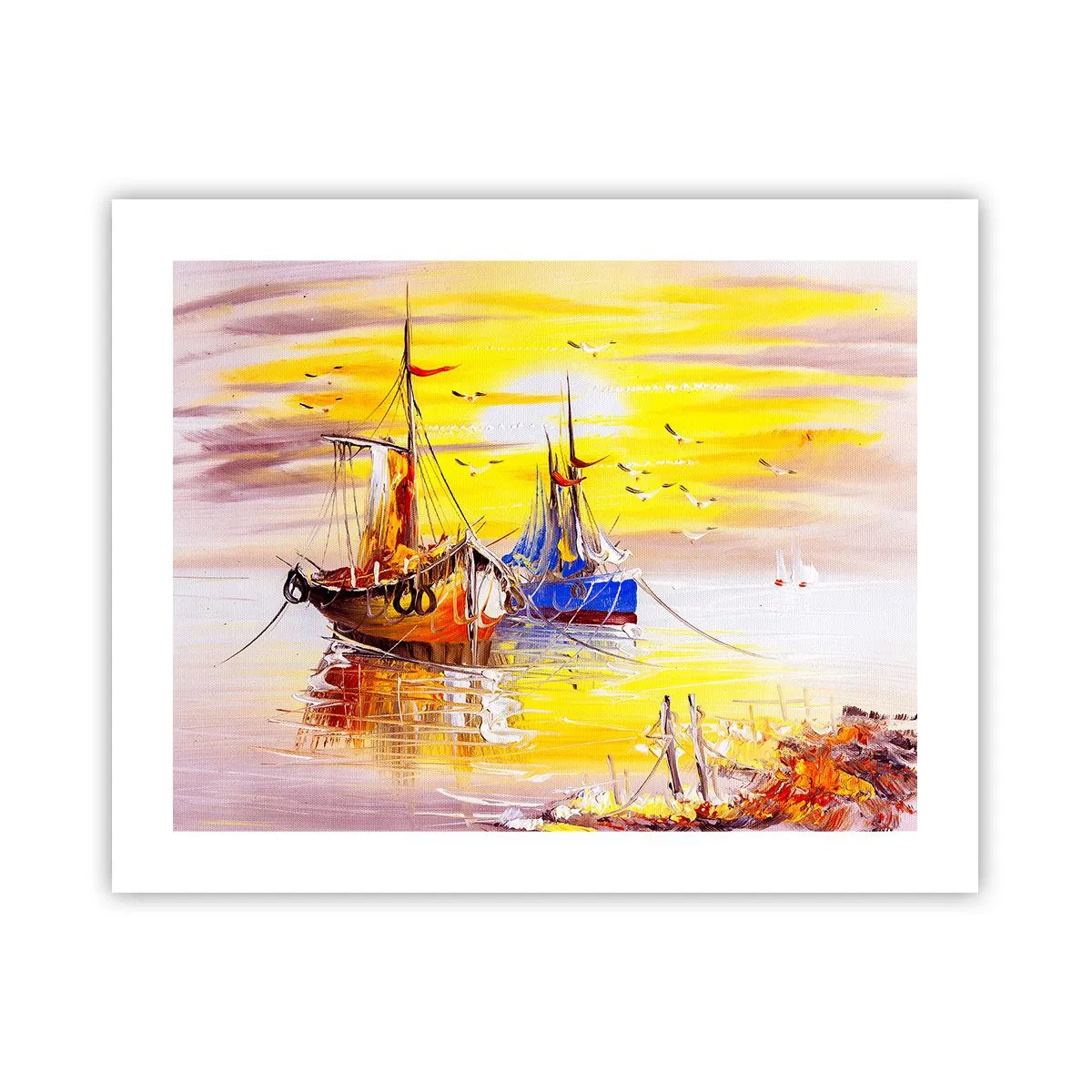 Póster - Un merecido descanso en el puerto - 50x40 cm