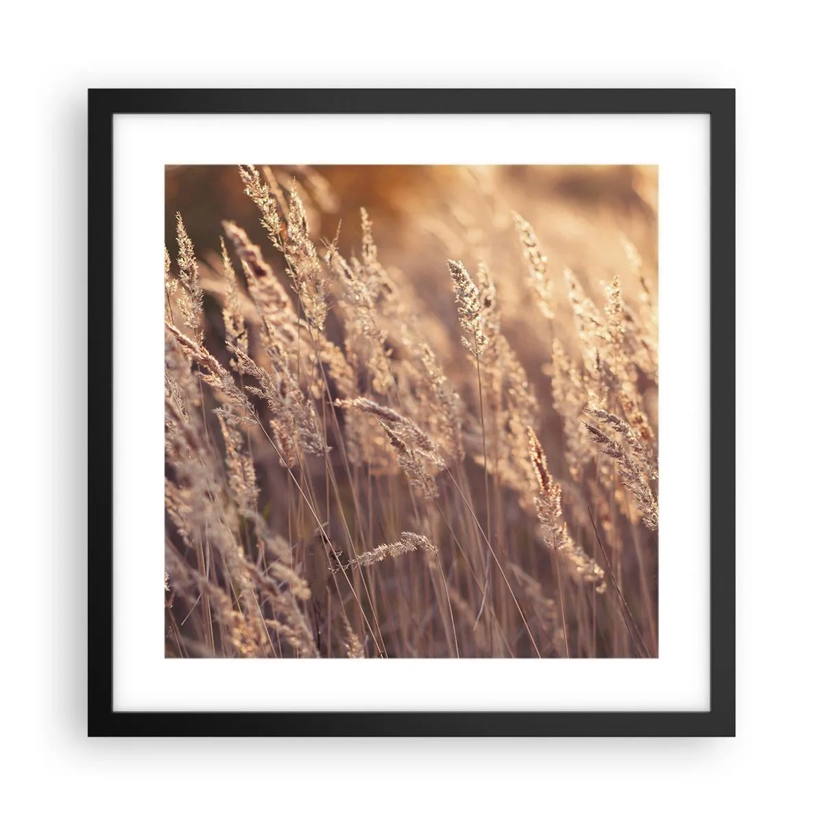 Póster en marco negro - Listos para dar la bienvenida al otoño - 40x40 cm