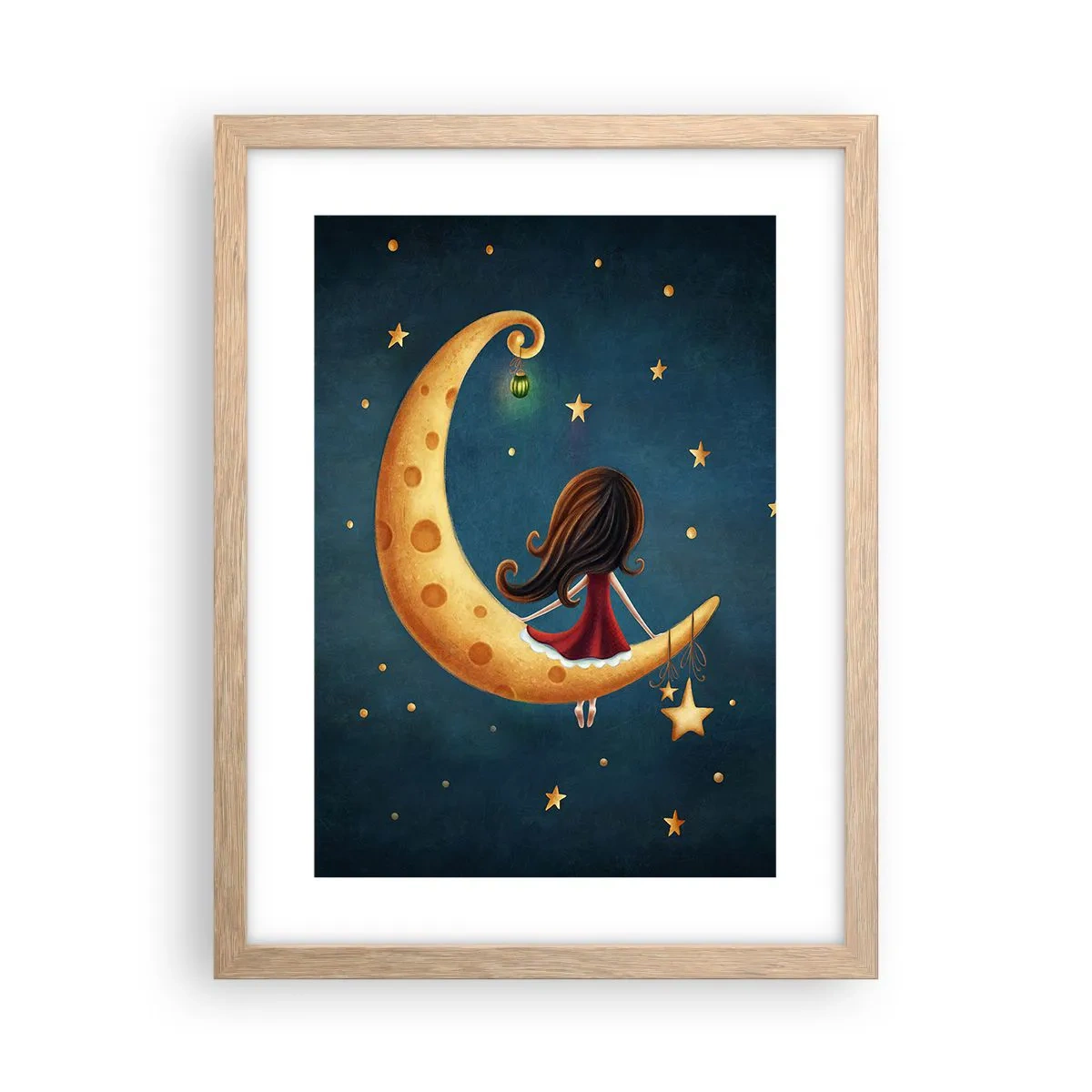 Póster en marco roble claro - Érase una vez... - 30x40 cm