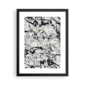 Póster en marco negro - La interpenetración de los opuestos - 30x40 cm
