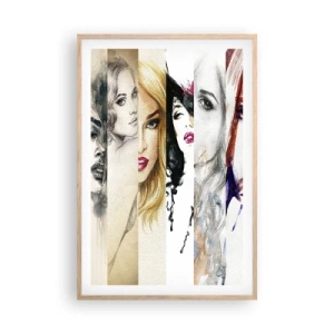 Póster en marco roble claro - Y siempre eres tú - 61x91 cm