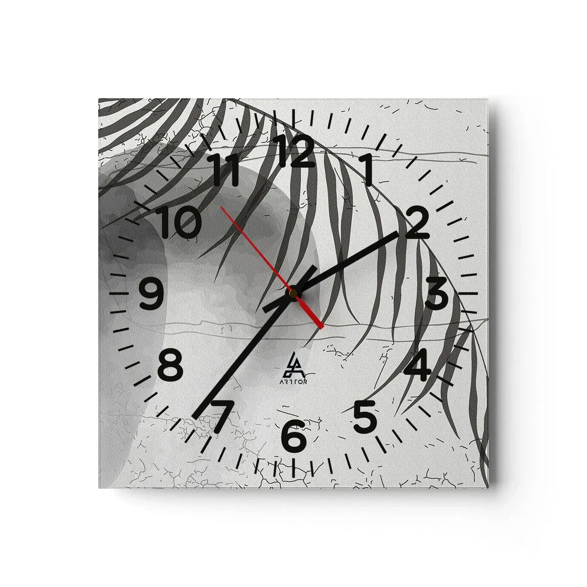 Reloj de pared - Reloj de vidrio - El sutil exotismo de la naturaleza - 40x40 cm