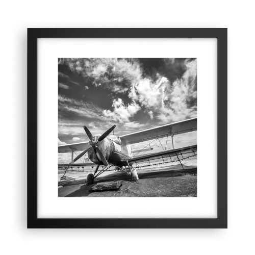 Póster en marco negro - No puedo esperar - 30x30 cm