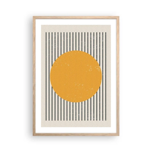 Póster en marco roble claro - El poder de la sencillez - 50x70 cm