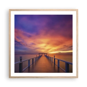 Póster en marco roble claro - Sin fin - 60x60 cm