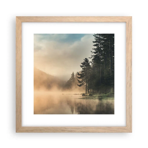 Póster en marco roble claro - El nacimiento de un día - 30x30 cm