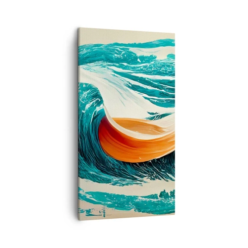Cuadro sobre lienzo - Impresión de Imagen - El sueño de un surfista - 45x80 cm