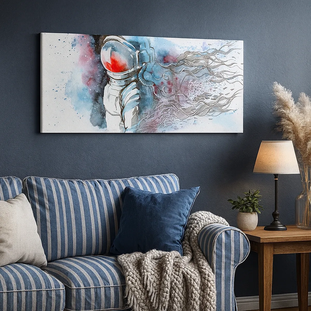 Cuadro sobre lienzo - Impresión de Imagen - A solas con el cosmos - 30x30 cm