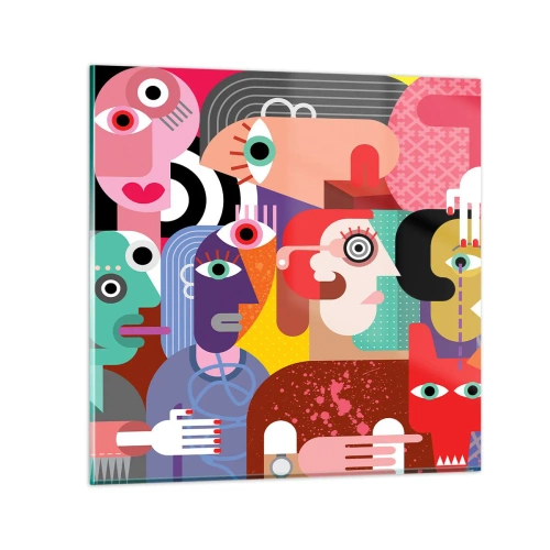 Cuadro sobre vidrio - Impresiones sobre Vidrio - Estilo Picasso - 60x60 cm