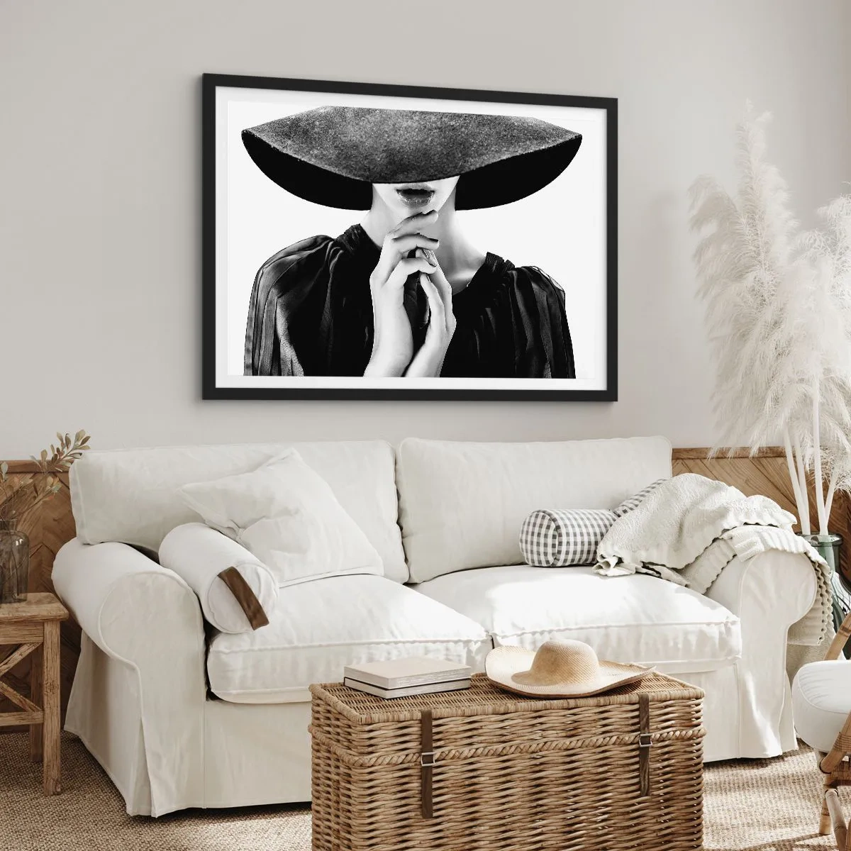 Póster en marco negro - Belleza oculta - 40x30 cm