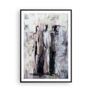 Póster en marco negro - El trío misterioso - 70x100 cm