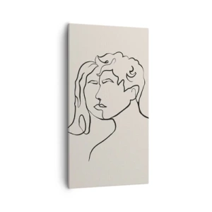 Cuadro sobre lienzo - Impresión de Imagen - Y se convirtieron en uno - 55x100 cm