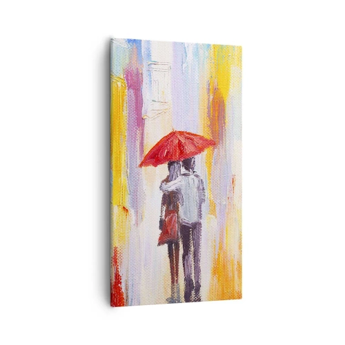 Cuadro sobre lienzo - Impresión de Imagen - Que siga lloviendo - 55x100 cm