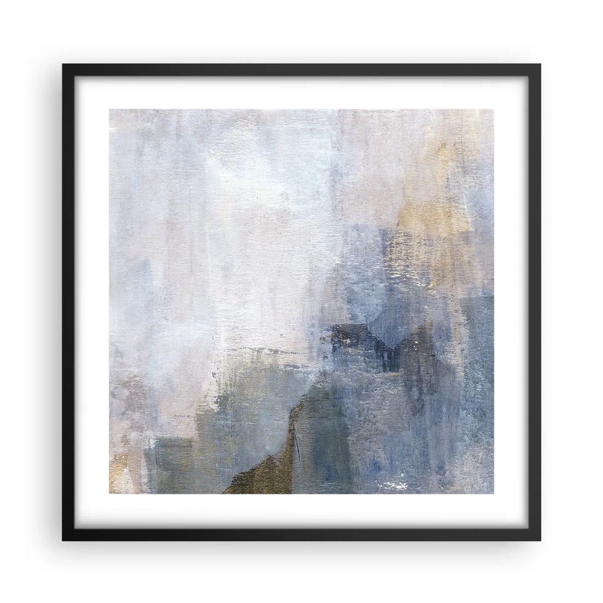 Póster en marco negro - Tonos de color - 50x50 cm