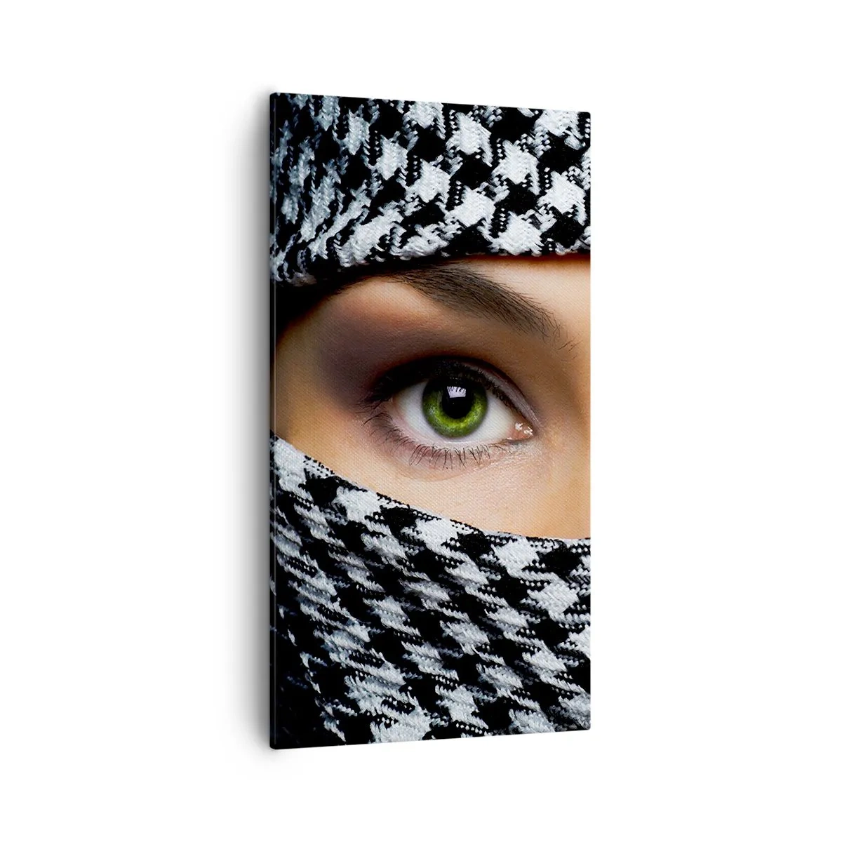 Cuadro sobre lienzo - Impresión de Imagen - Hermosa mirada de ojos verdes - 55x100 cm