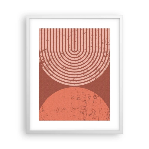 Póster en marco blanco - Estrecha relación - 40x50 cm