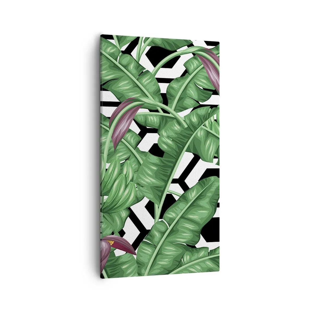 Cuadro sobre lienzo - Impresión de Imagen - Composición simétrica de la naturaleza - 55x100 cm