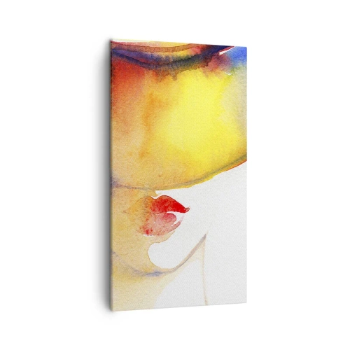 Cuadro sobre lienzo - Impresión de Imagen - Retrato de una dama    - 45x80 cm