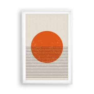 Póster en marco blanco - Siempre el sol - 61x91 cm