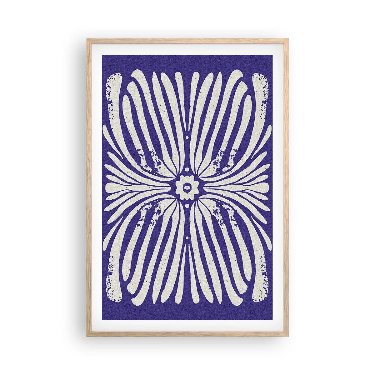 Póster en marco roble claro - Inspiraciones étnicas - 61x91 cm