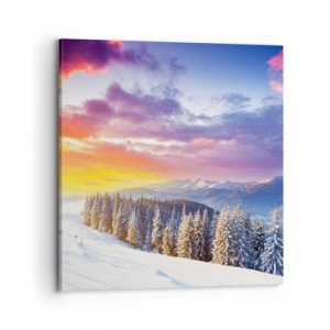 Cuadro sobre lienzo - Impresión de Imagen - Día blanco - 70x70 cm