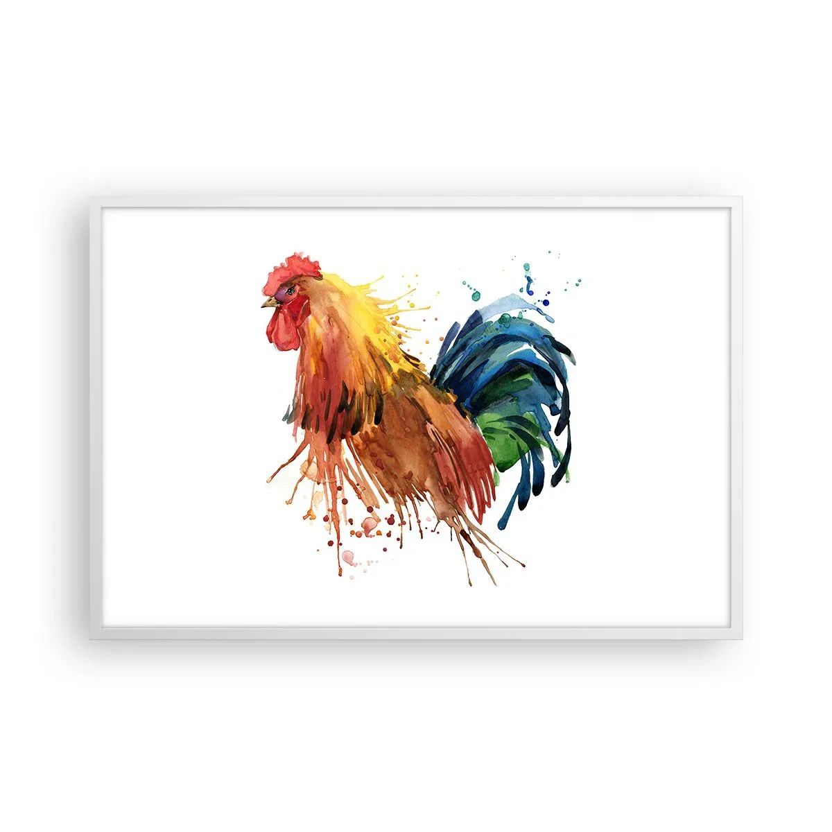 Póster en marco blanco - Un manto real, un orgullo real - 91x61 cm