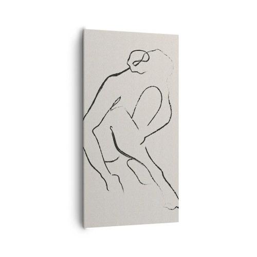 Cuadro sobre lienzo - Impresión de Imagen - Boceto íntimo - 65x120 cm