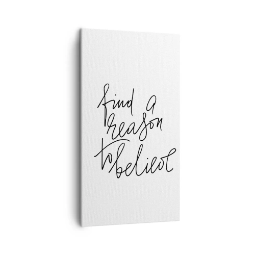 Cuadro sobre lienzo - Impresión de Imagen - Es posible - 45x80 cm