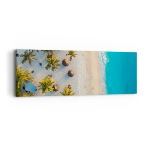 Cuadro sobre lienzo - Impresión de Imagen - Bienvenidos al paraíso - 90x30 cm