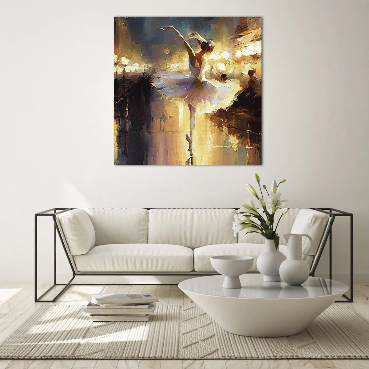 Cuadro sobre vidrio - Impresiones sobre Vidrio - Un milagro en la calle - 60x60 cm