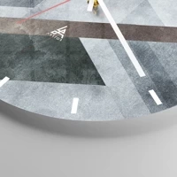 Esfera sin numeración, con rayas