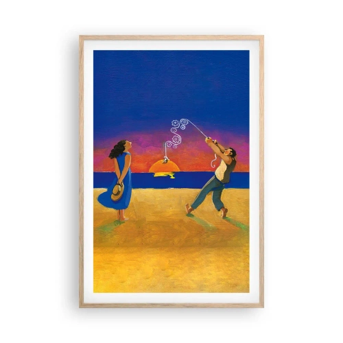 Póster en marco roble claro - Mucho más que una estrella del cielo - 61x91 cm