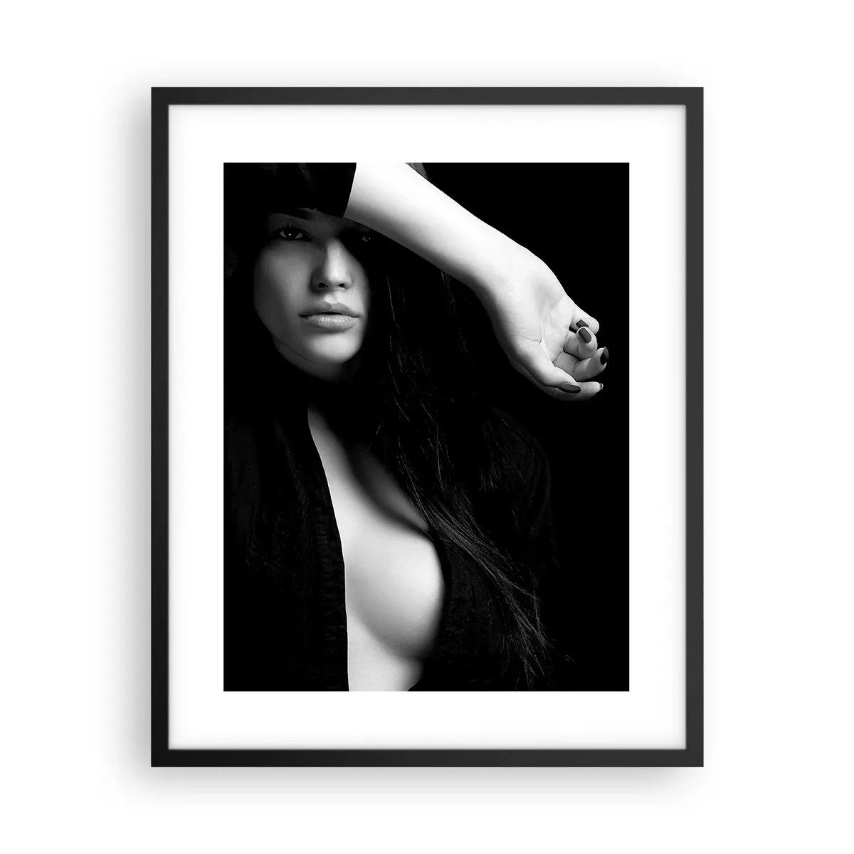 Póster en marco negro - Escuela de seducción - 40x50 cm