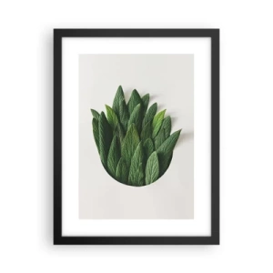 Póster en marco negro - Curiosidad desenfrenada - 30x40 cm
