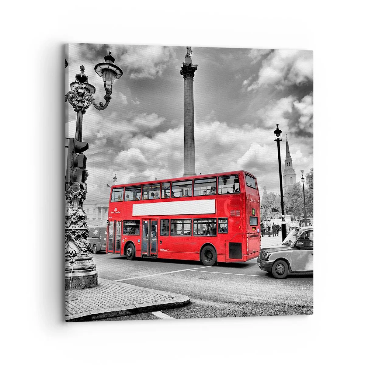 Cuadro sobre lienzo - Impresión de Imagen - El verdadero torrente sanguíneo de la ciudad - 70x70 cm